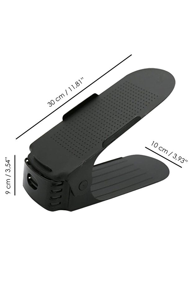 Ramzpy-10'lu Tekli Ayarlanabilir Ayakkabı Rampası - Dolap İçi Ayakkabı Düzenleyici Organizer